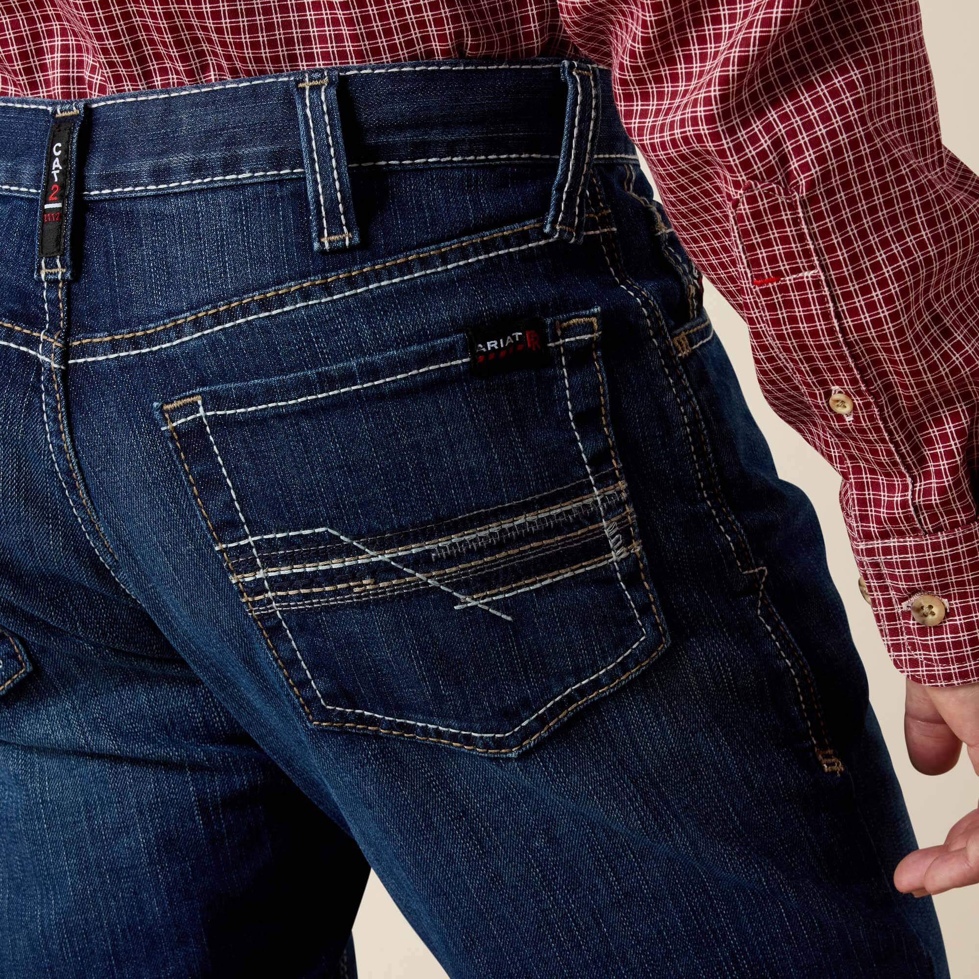 FR M4 Relaxed DuraStretch Lineup Stackable Straight Leg Jean Men - PLATINUM
