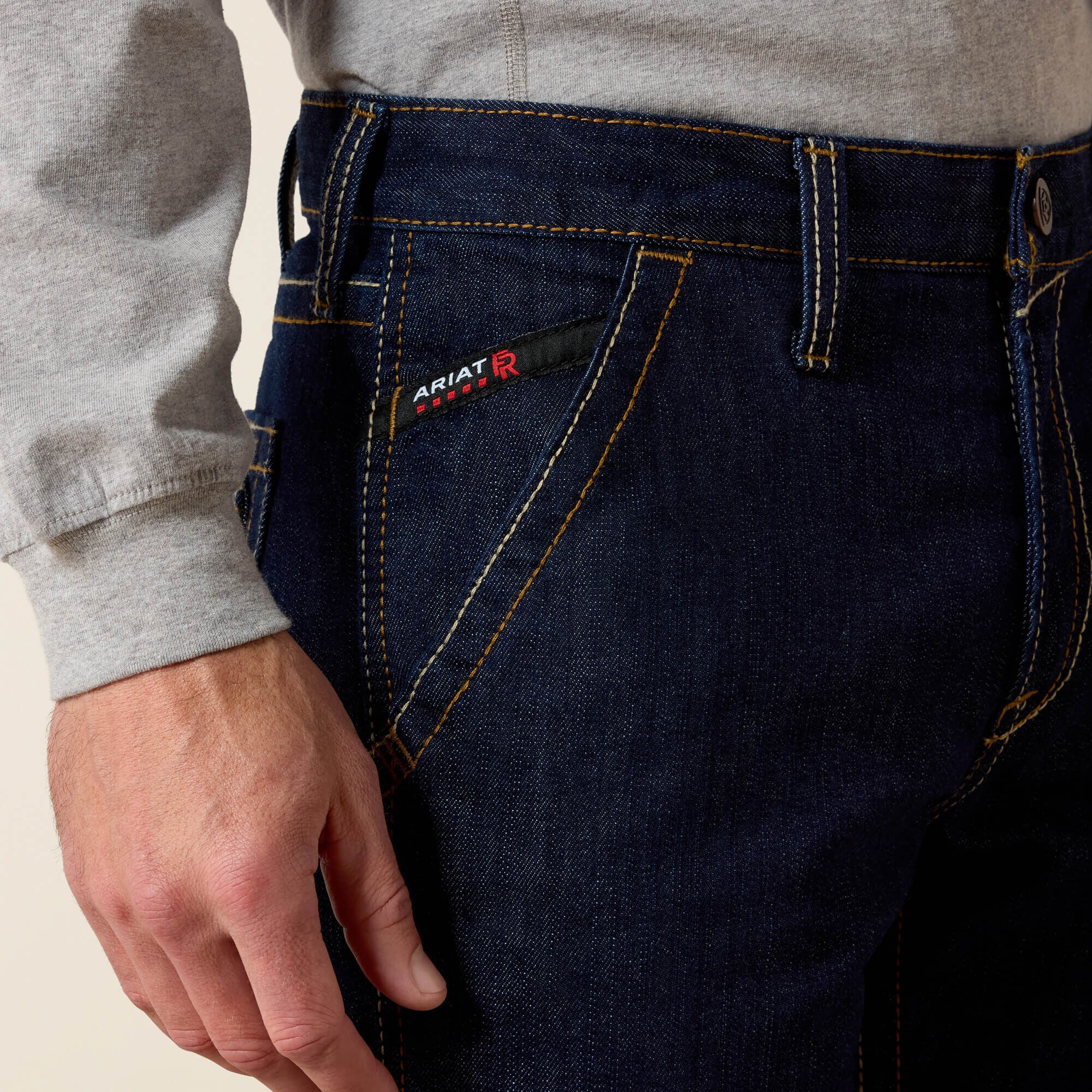 FR M7 Slim DuraStretch Workhorse Stackable Straight Leg Jean Men - RINSE
