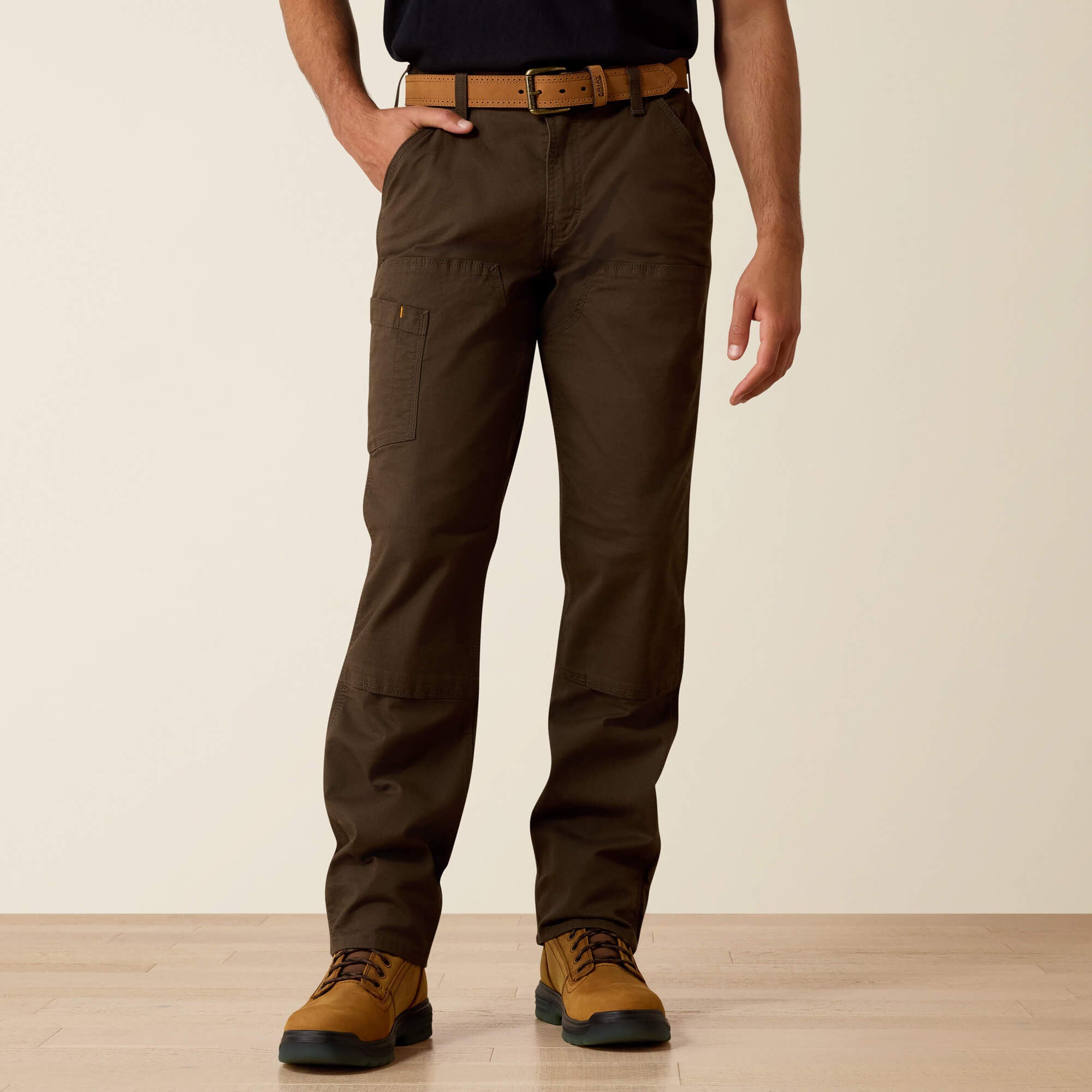 Rebar M4 Low Rise DuraStretch Made Tough Double Front Stackable Straight Leg Pant Men - WREN
