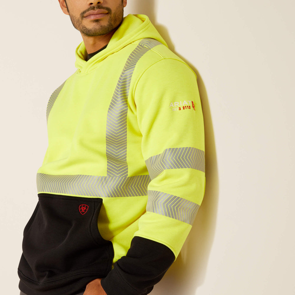 FR Hi-Vis Hoodie Men - HI-VIS YELLOW