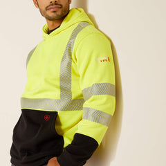 FR Hi-Vis Hoodie Men - HI-VIS YELLOW