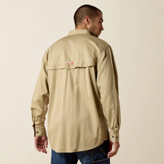 FR Solid Vent Work Shirt Men - KHAKI