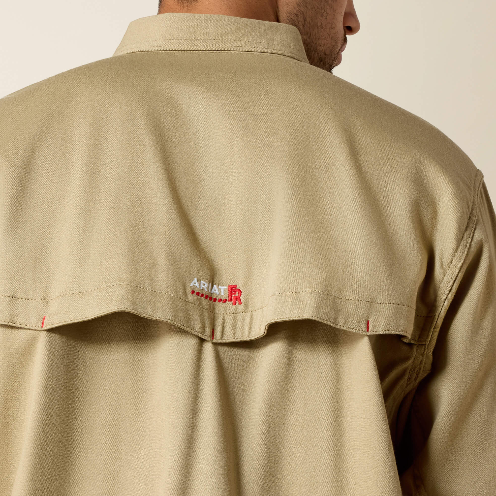 FR Solid Vent Work Shirt Men - KHAKI