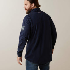 FR Combat Stretch Patriot 1/4 Zip Work Shirt Men - NAVY