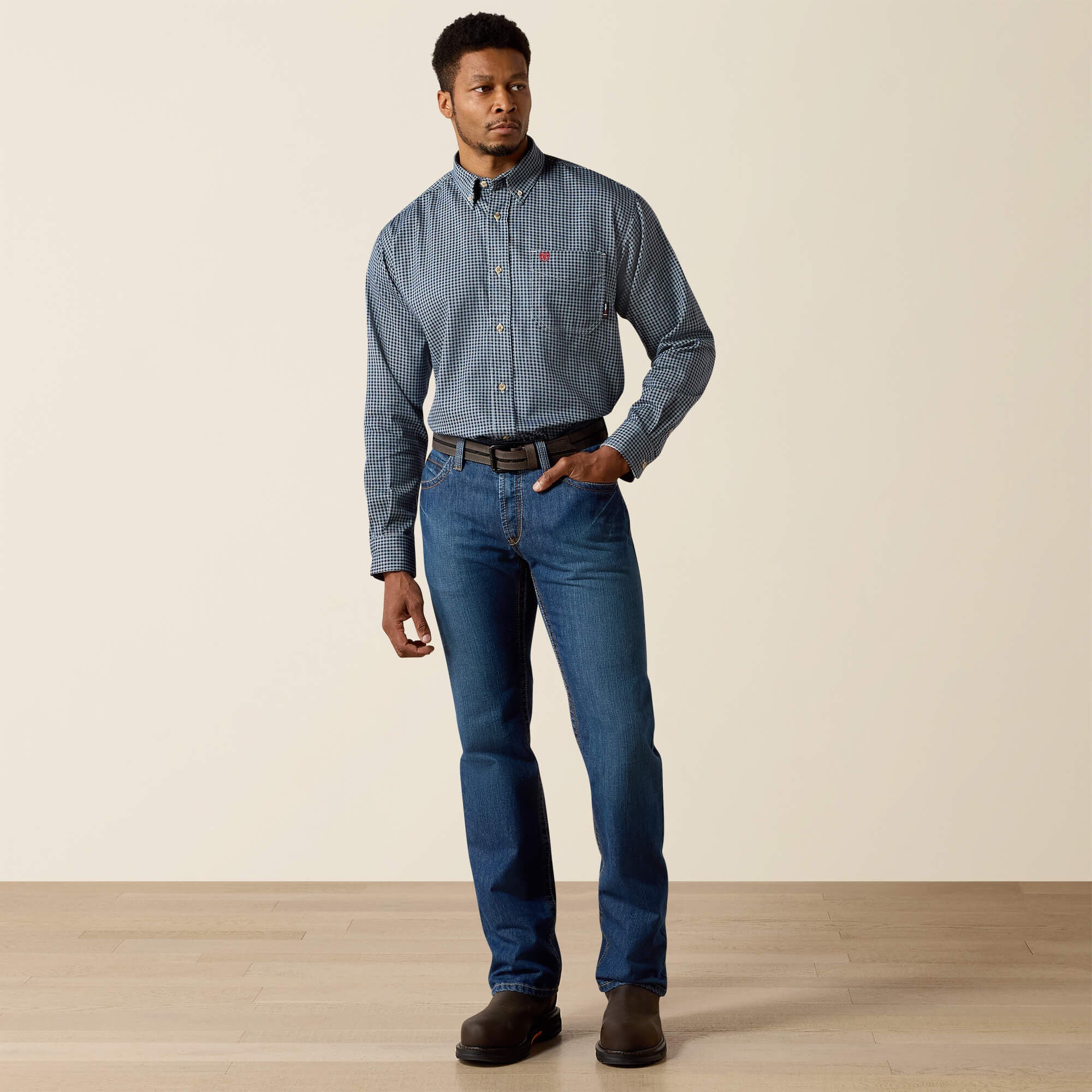 FR Basic Work Shirt Men - BLUE MULTI