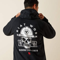 FR DuraStretch Hard Head Full Zip Hoodie Men - BLACK