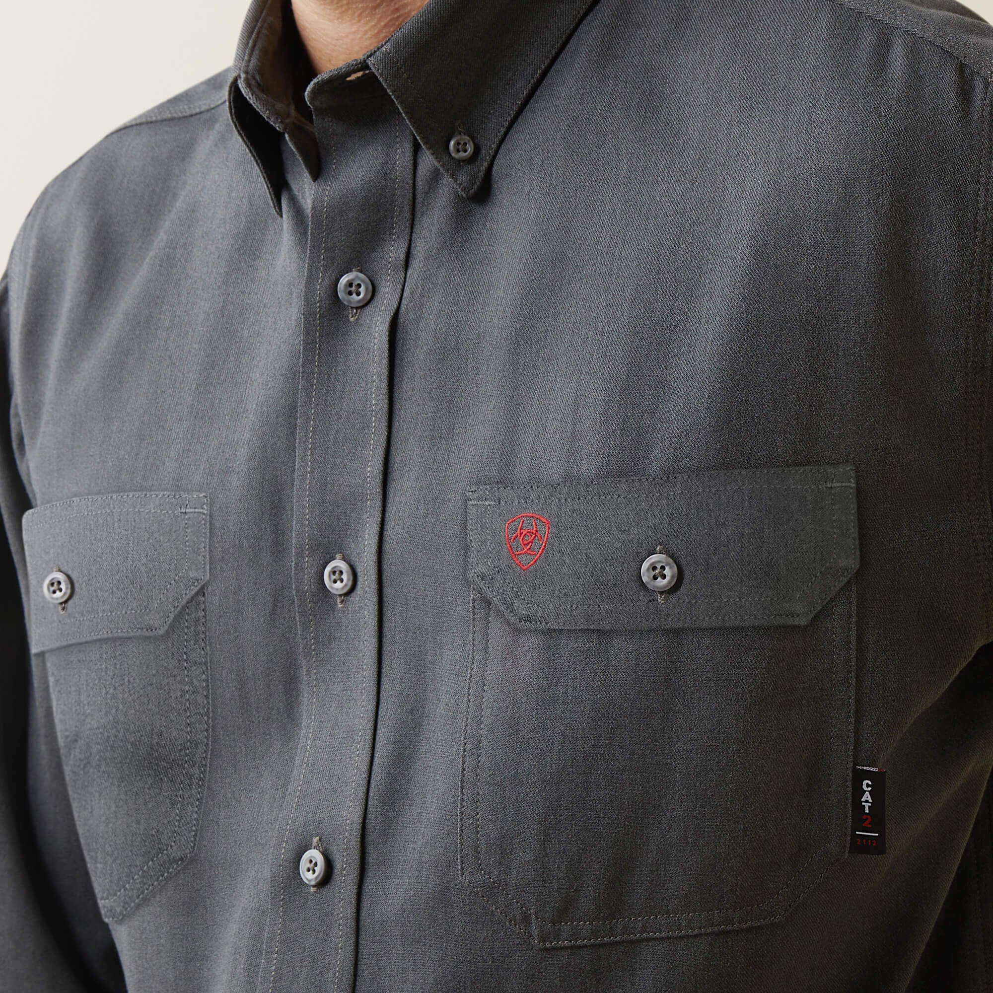 FR Air Inherent Work Shirt Men - CHARCOAL HEATHER