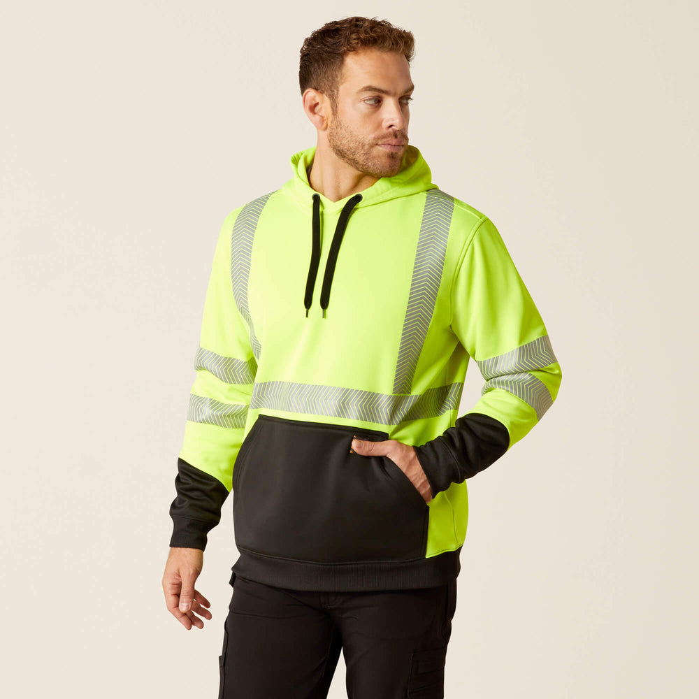 Rebar Hi-Vis Hoodie Men - HI-VIS YELLOW