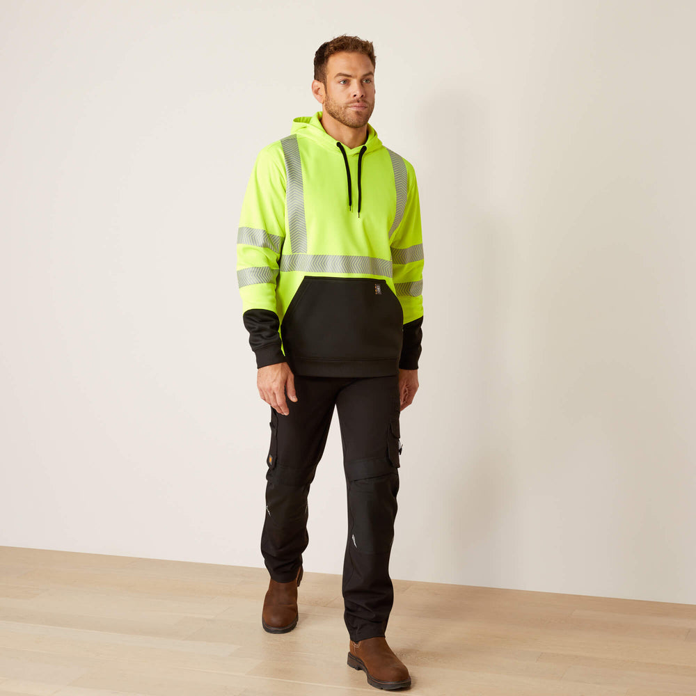 Rebar Hi-Vis Hoodie Men - HI-VIS YELLOW
