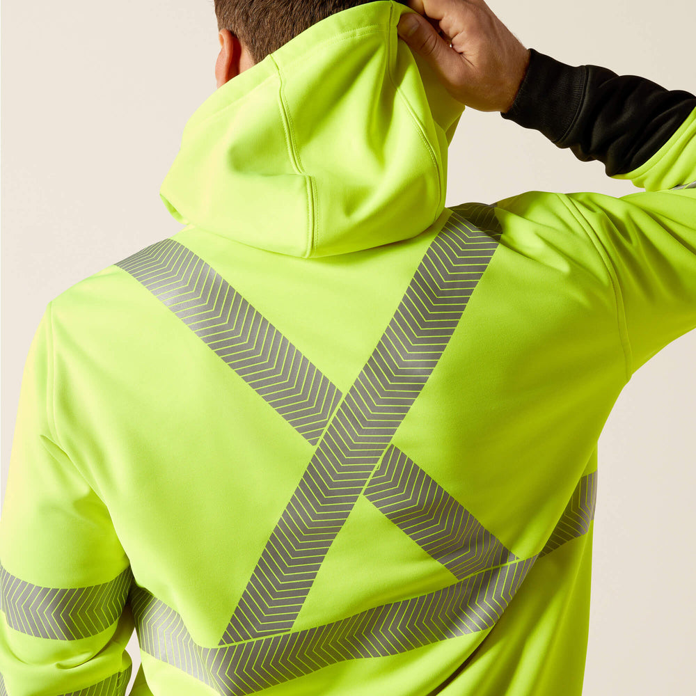 Rebar Hi-Vis Hoodie Men - HI-VIS YELLOW