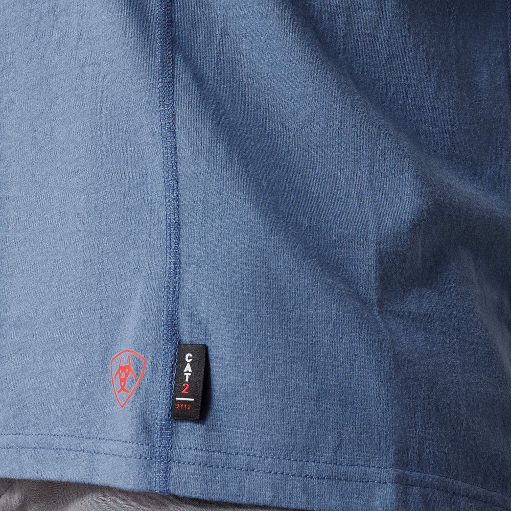FR Air Henley Men - MEDIUM BLUE