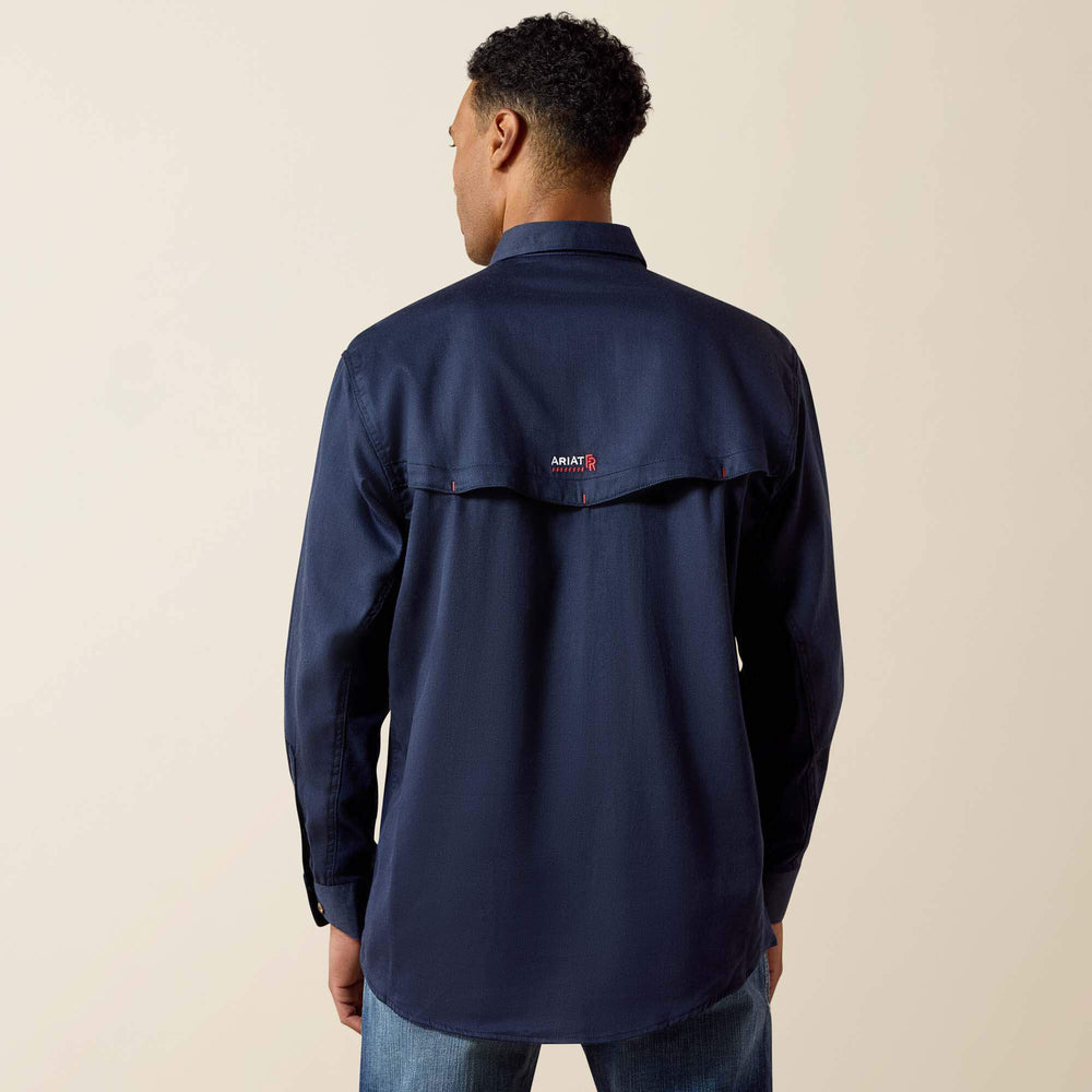 FR Solid Vent Work Shirt Men - NAVY