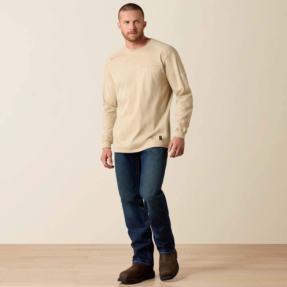 FR Air Crew T-Shirt Men - SAND HEATHER