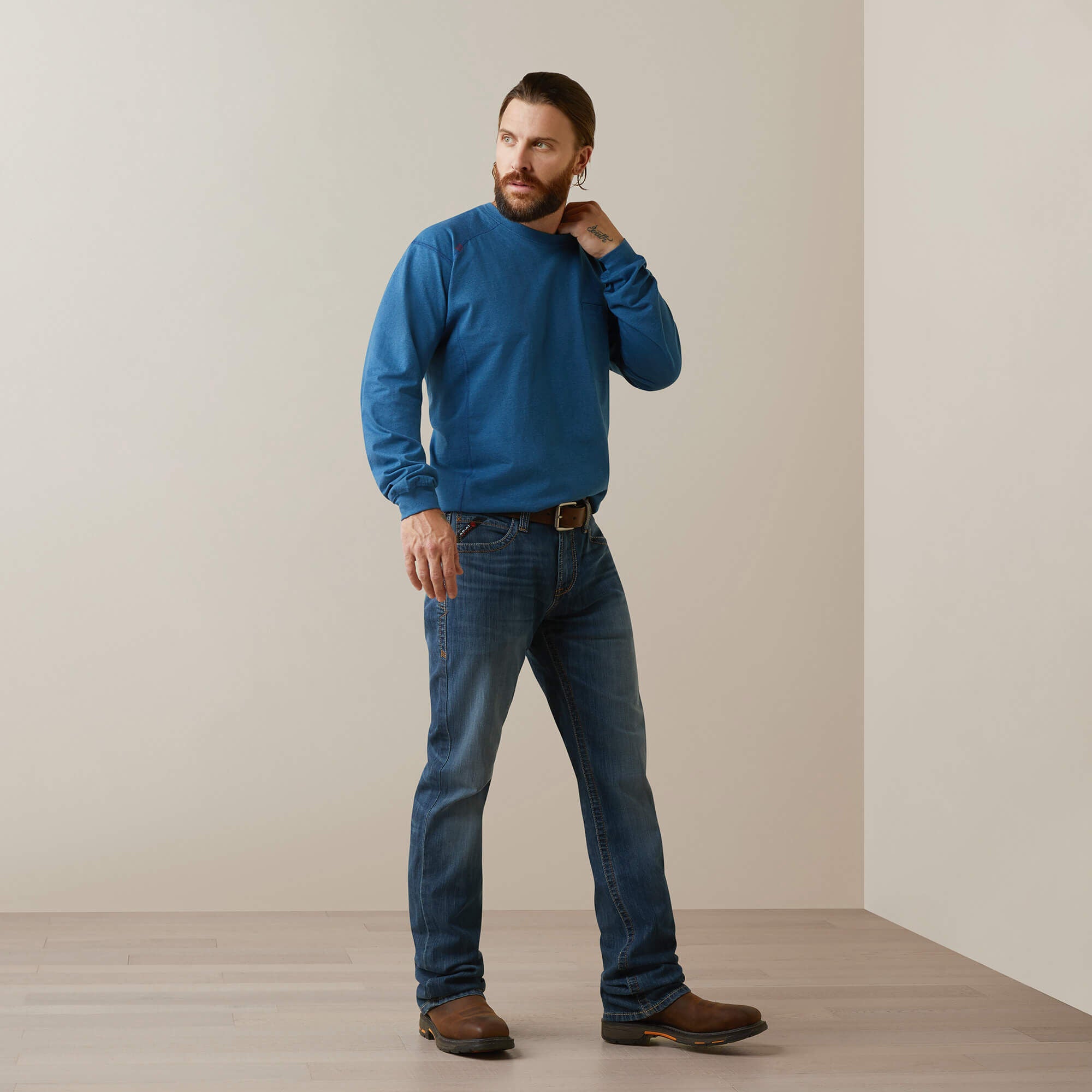 FR Air Crew T-Shirt Men - KEY LARGO HEATHER