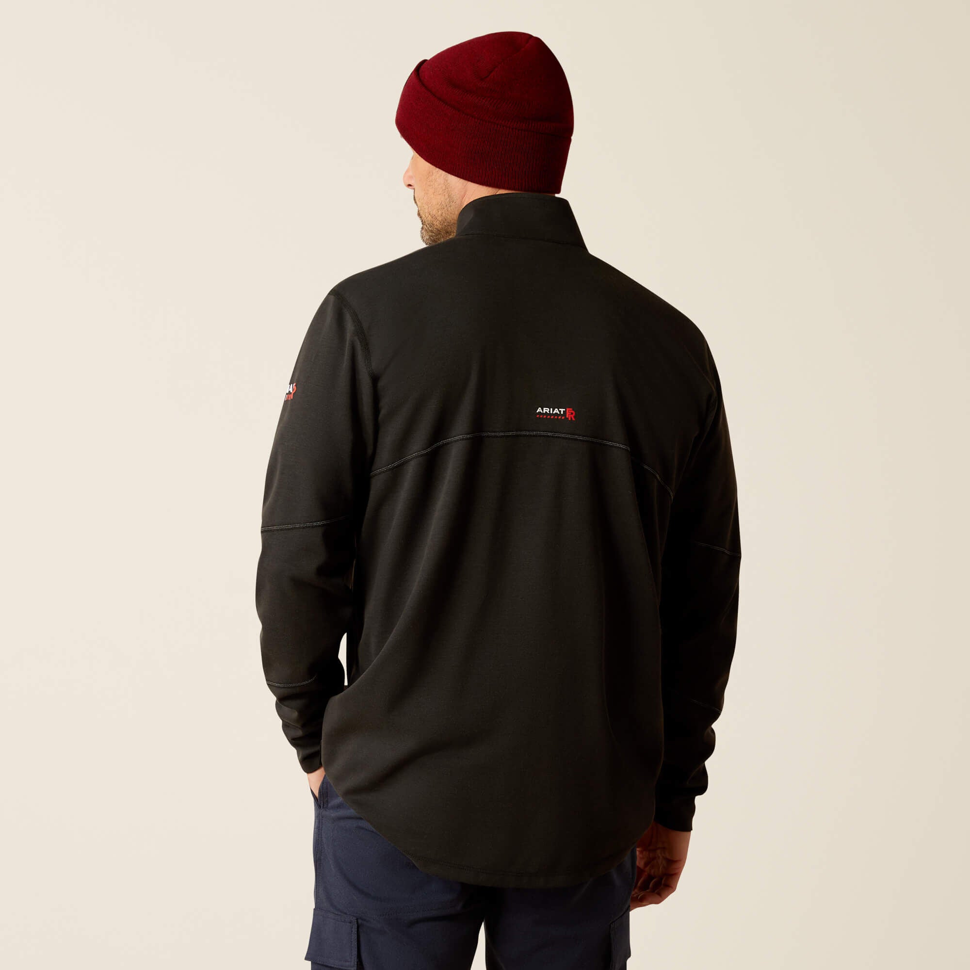 FR Primo 1/4 Zip Baselayer Men - BLACK