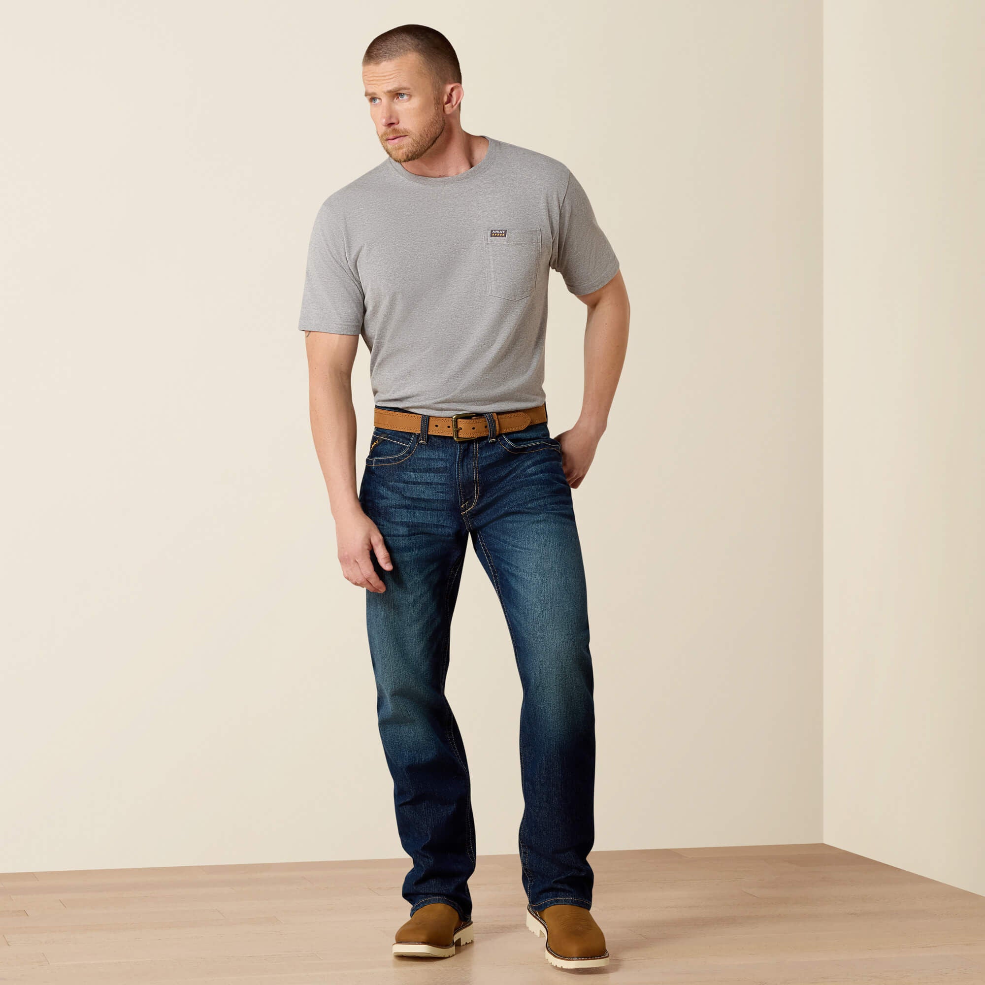 Rebar M4 Low Rise DuraStretch Edge Boot Cut Jean Men - MARITIME