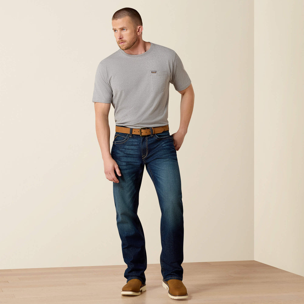 Rebar M4 Low Rise DuraStretch Edge Boot Cut Jean Men - MARITIME