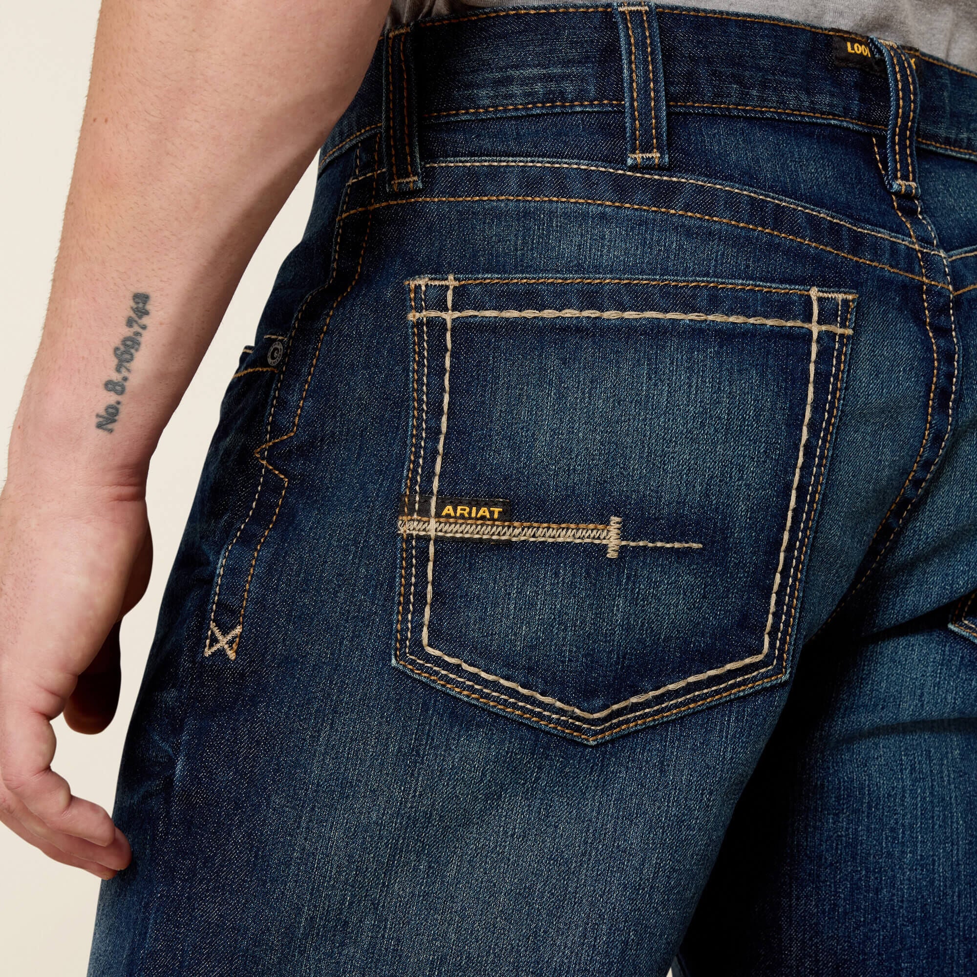 Rebar M4 Low Rise DuraStretch Edge Boot Cut Jean Men - MARITIME