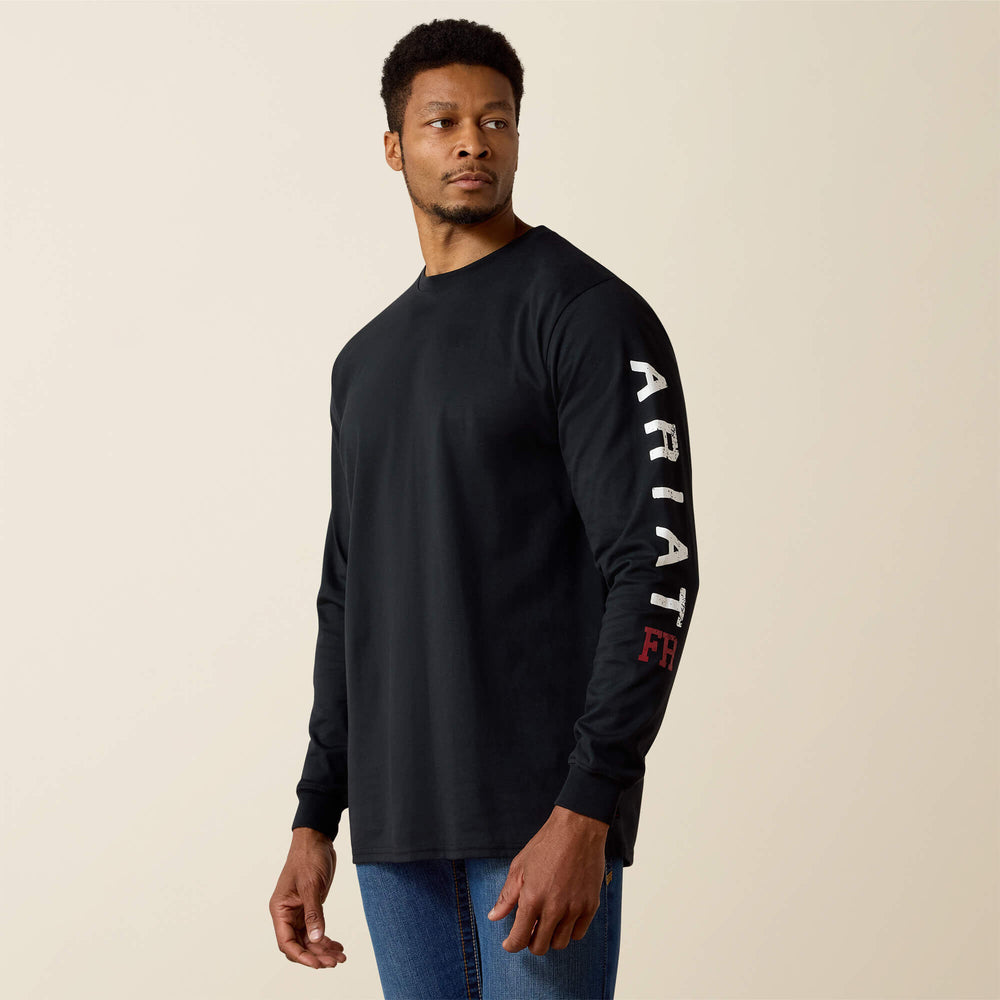 FR Roughneck Skull Logo T-Shirt Men - BLACK