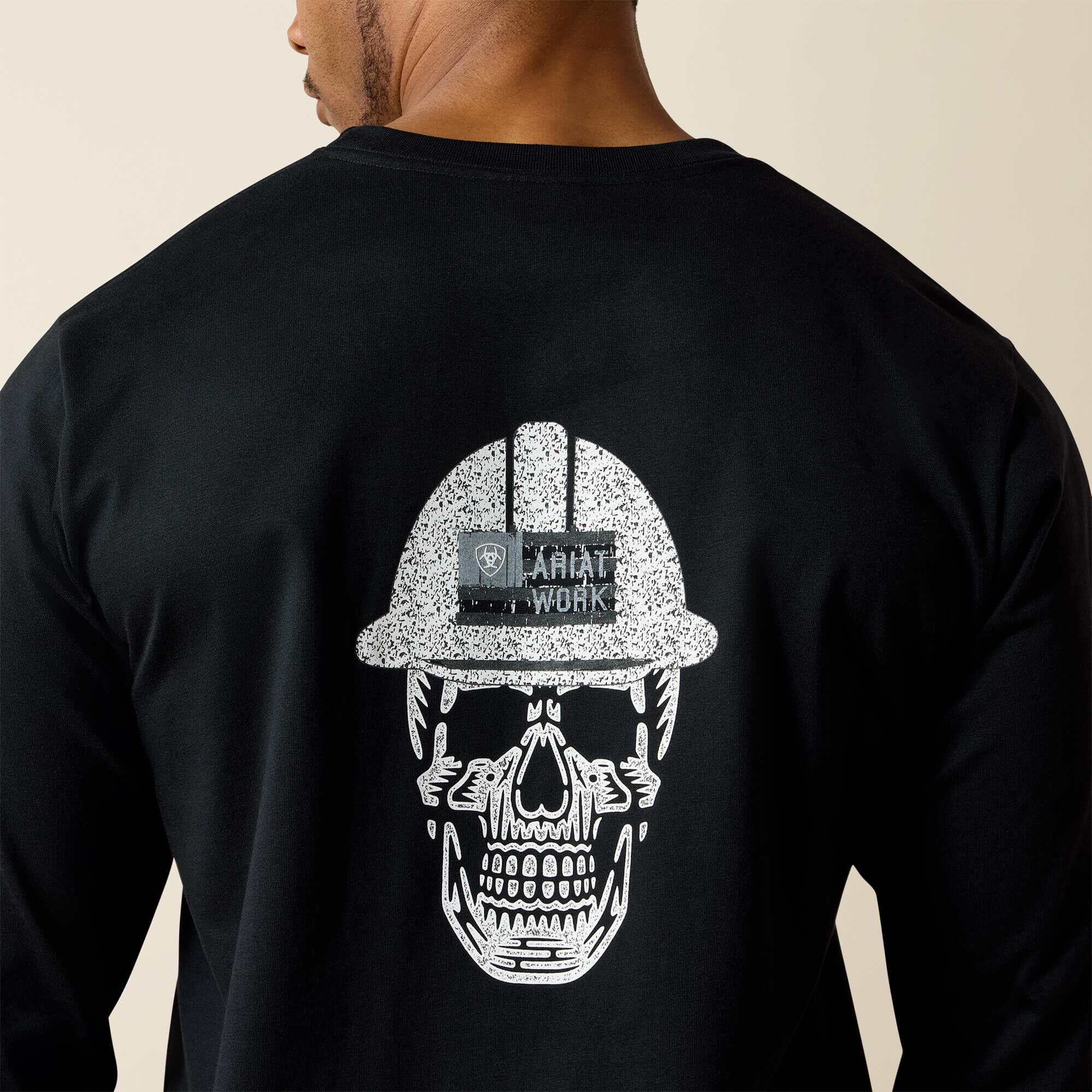 FR Roughneck Skull Logo T-Shirt Men - BLACK