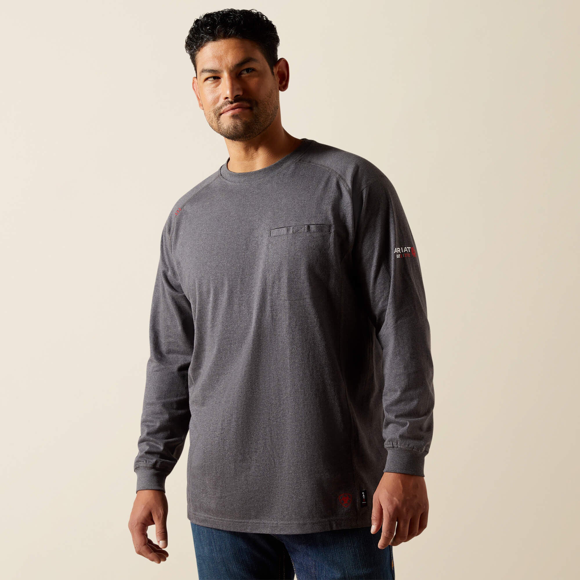 FR Air Lineman T-Shirt Men - CHARCOAL HEATHER