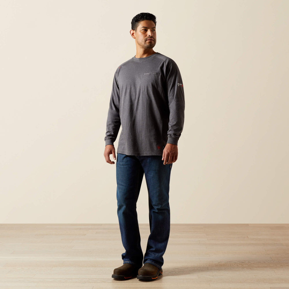 FR Air Lineman T-Shirt Men - CHARCOAL HEATHER