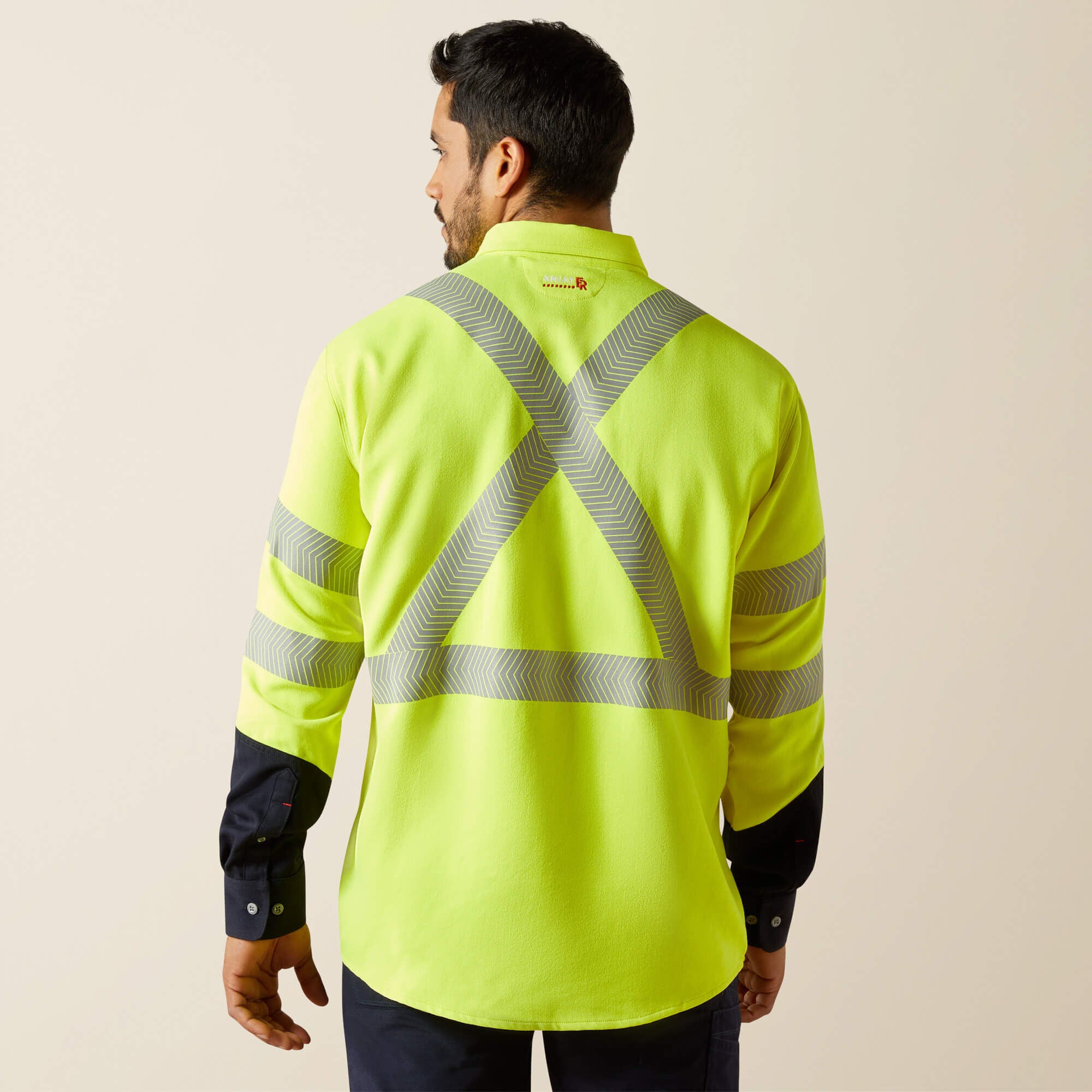 FR Hi-Vis Air Inherent Classic Fit Work Shirt Men - HI-VIS YELLOW