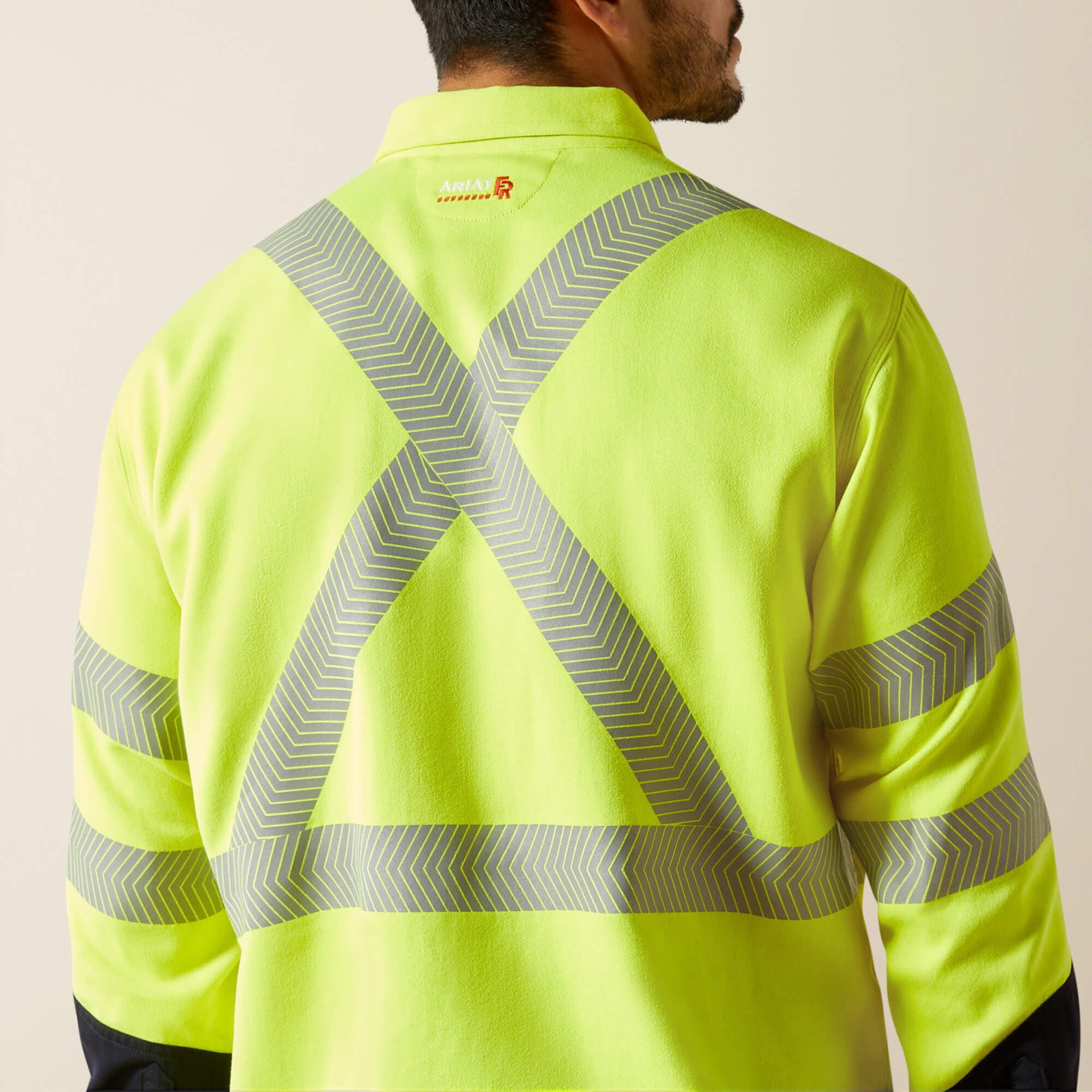 FR Hi-Vis Air Inherent Classic Fit Work Shirt Men - HI-VIS YELLOW