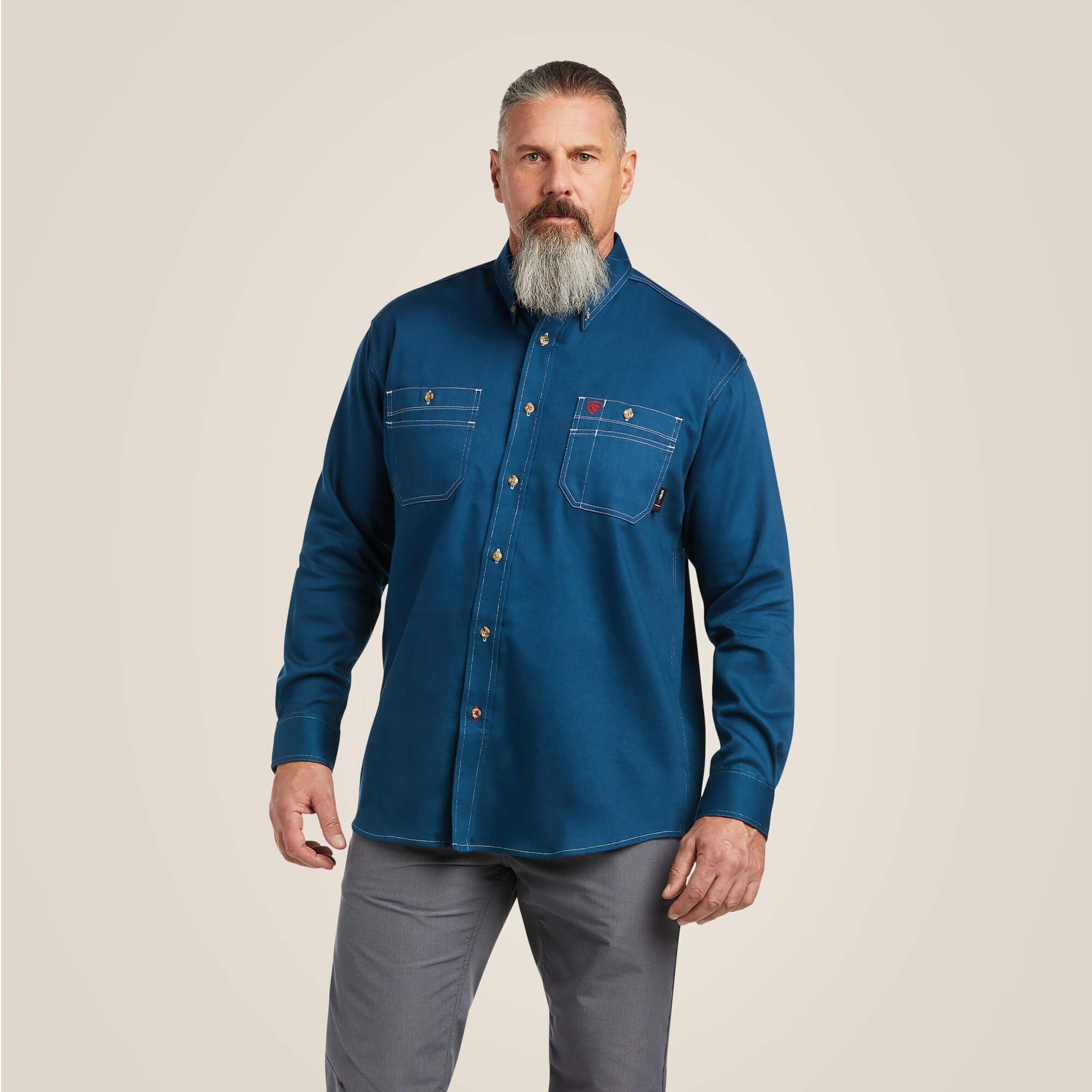 FR Vented Work Shirt Men - SKYFALL