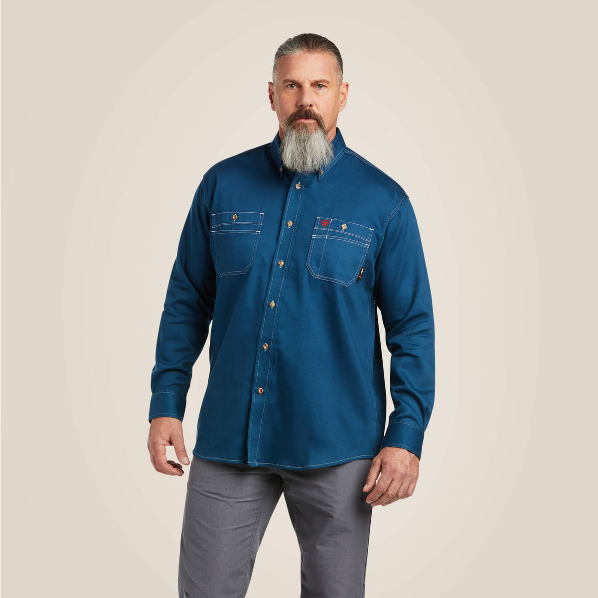 FR Vented Work Shirt Men - SKYFALL