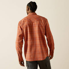 FR Wayne Retro Fit Snap Work Shirt Men - BITTER CHOCOLATE
