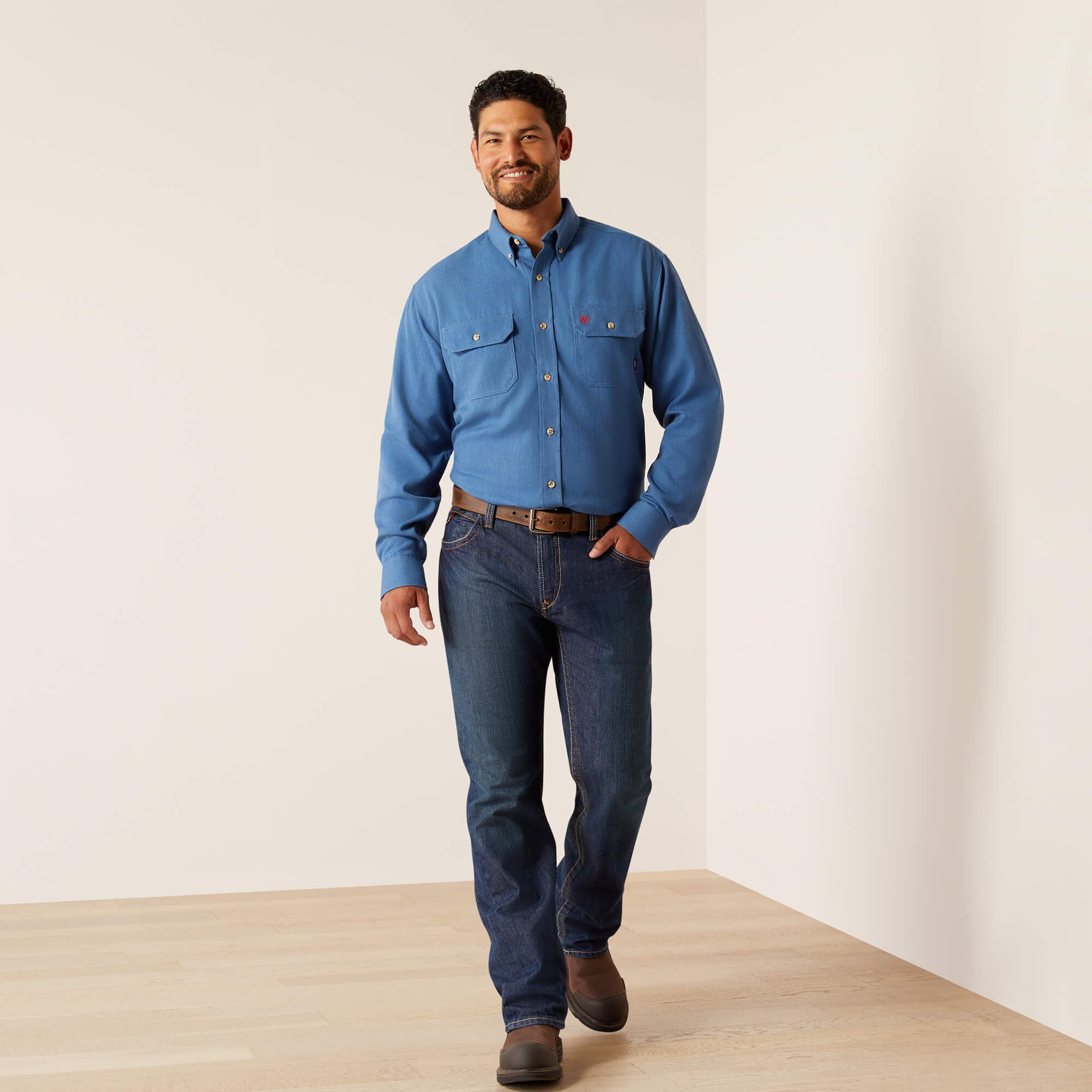 FR Air Inherent Work Shirt Men - MEDIUM BLUE