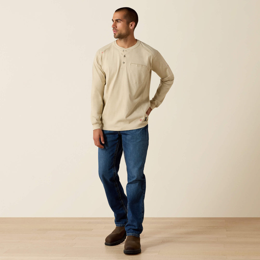 FR Air Henley Men - SAND HEATHER