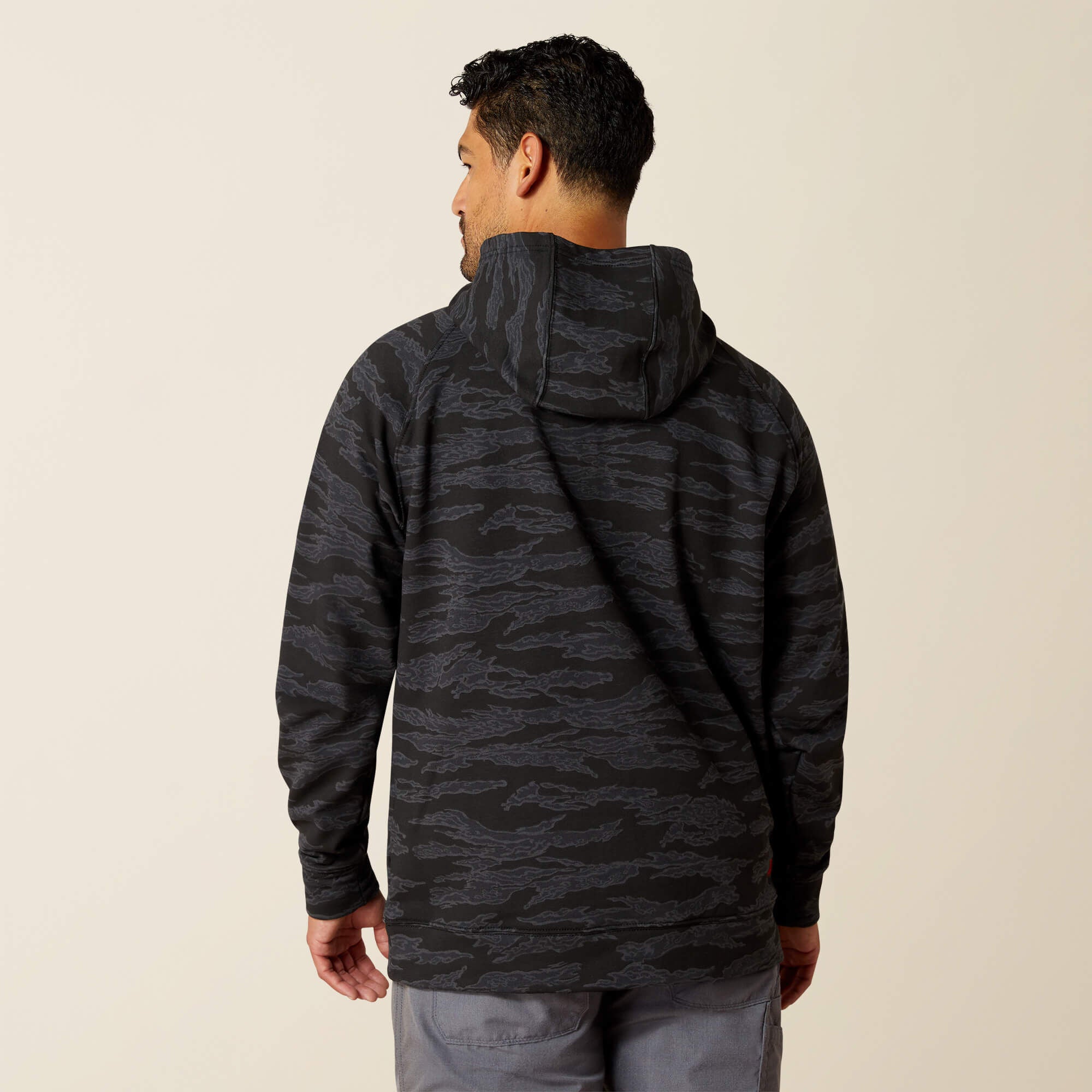 FR DuraStretch Smoke Hoodie Men - BLACK JUNGLE CAMO