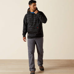 FR DuraStretch Smoke Hoodie Men - BLACK JUNGLE CAMO