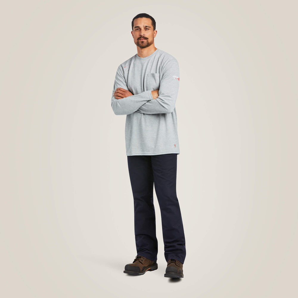 FR Max Protect Inherent T-Shirt Men - HEATHER GREY