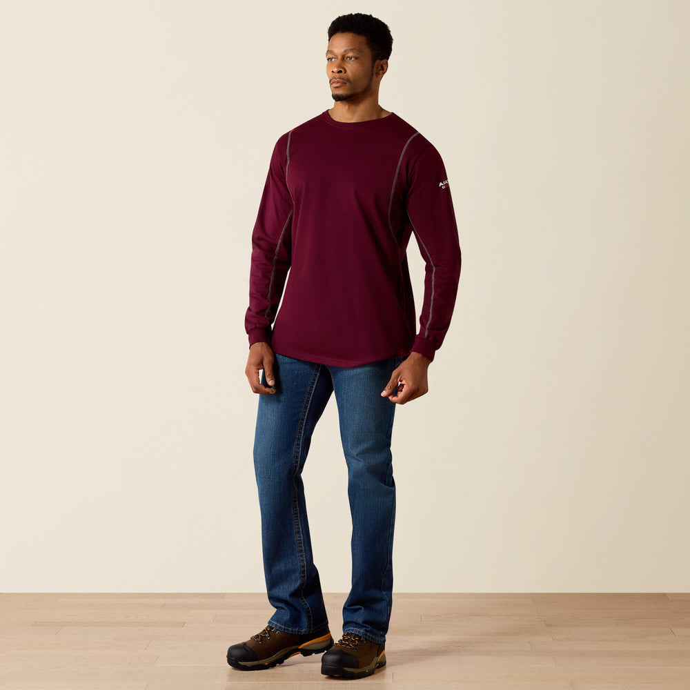 FR AC Crew T-Shirt Men - MALBEC
