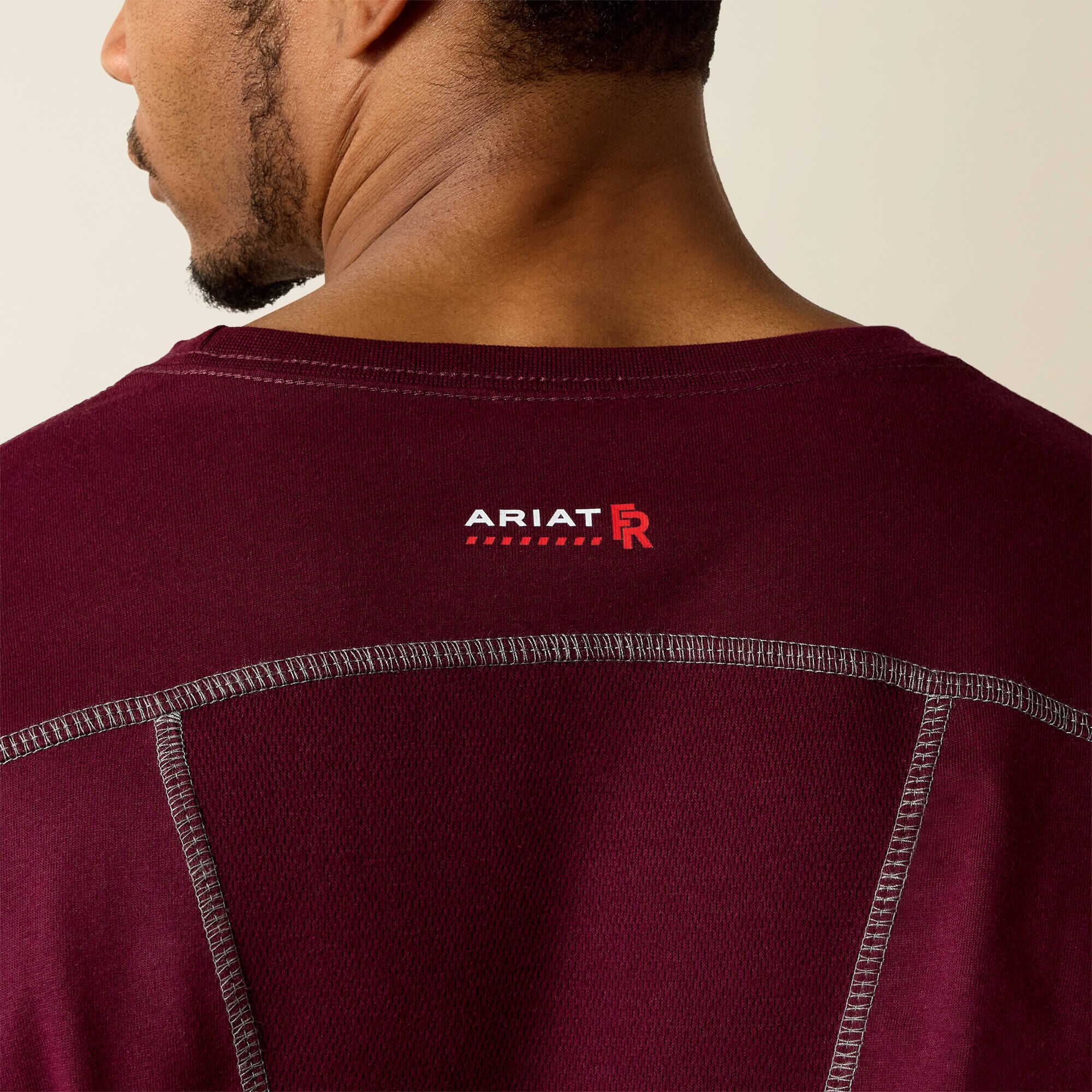FR AC Crew T-Shirt Men - MALBEC