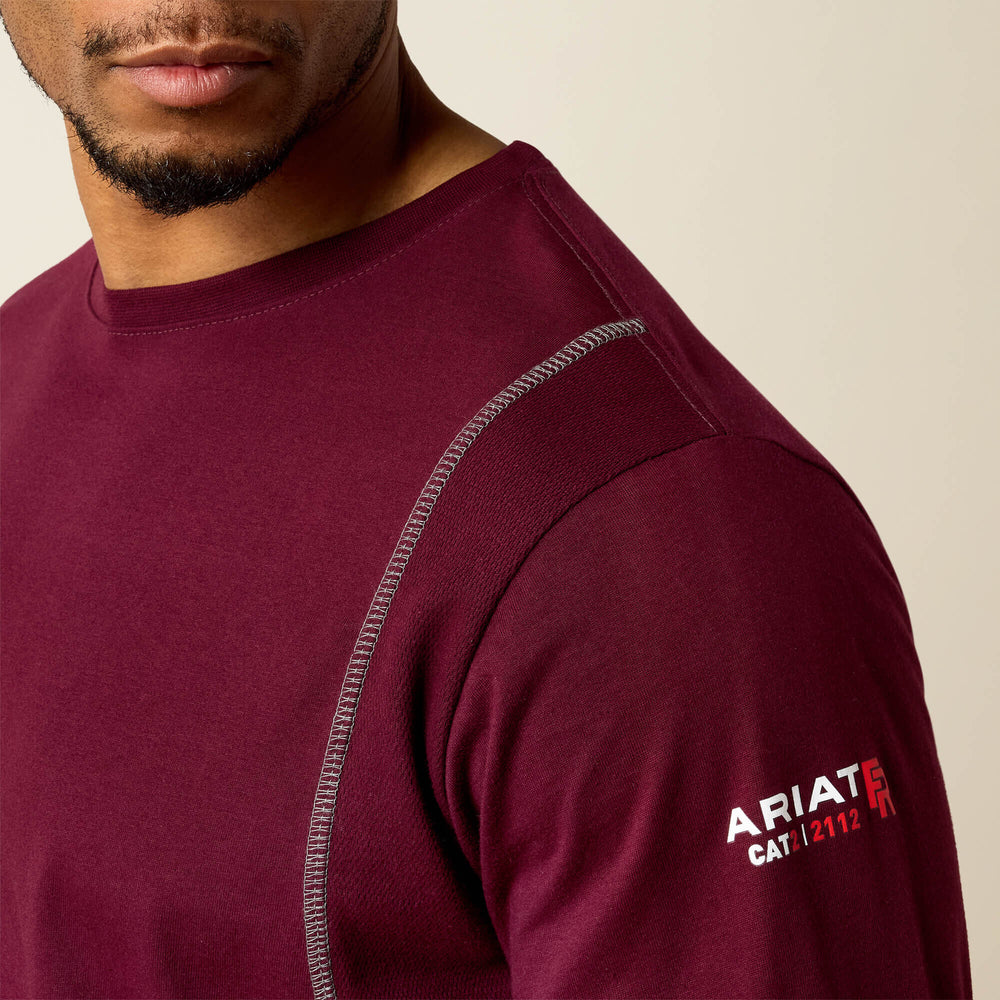 FR AC Crew T-Shirt Men - MALBEC
