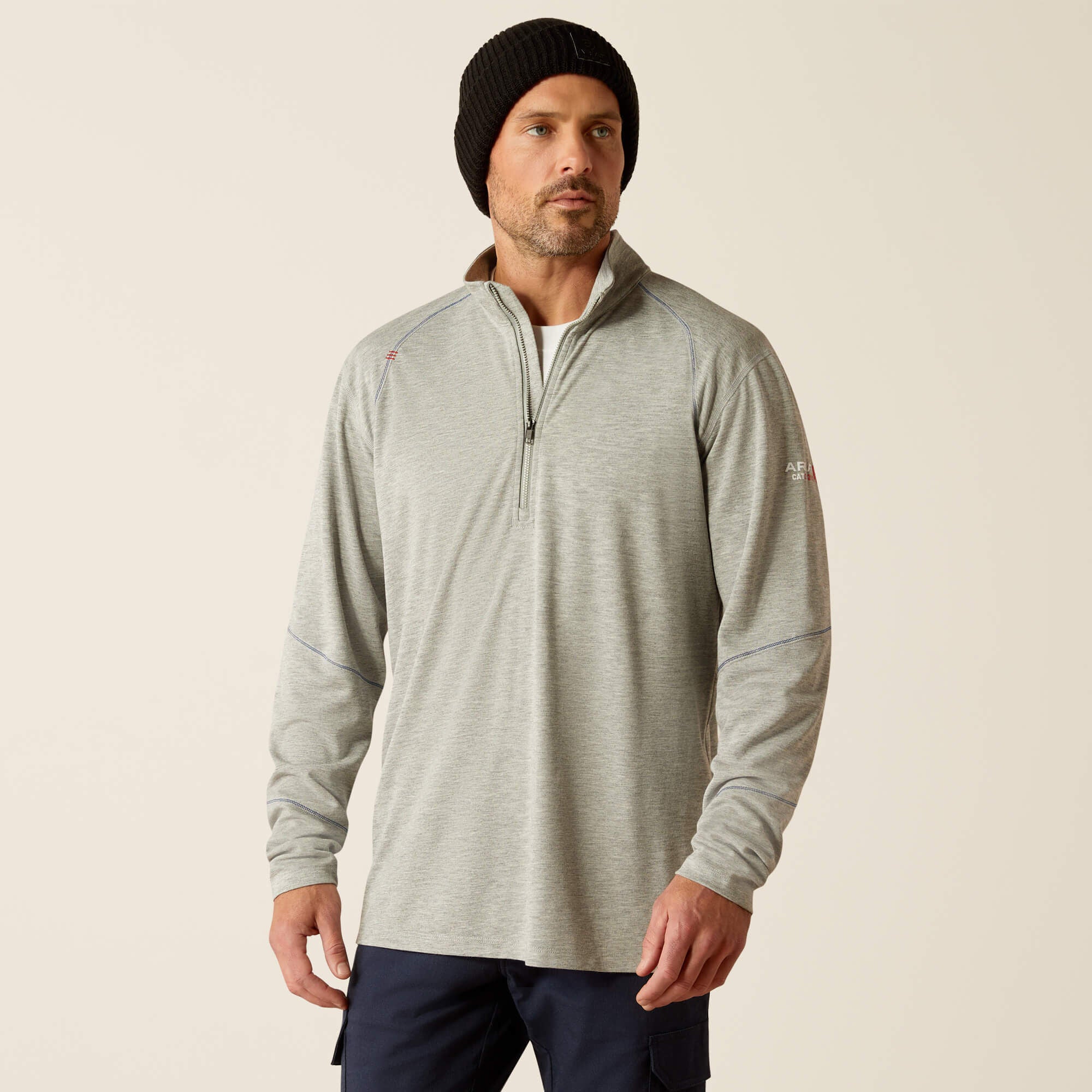 FR Primo 1/4 Zip Baselayer Men - HEATHER GREY
