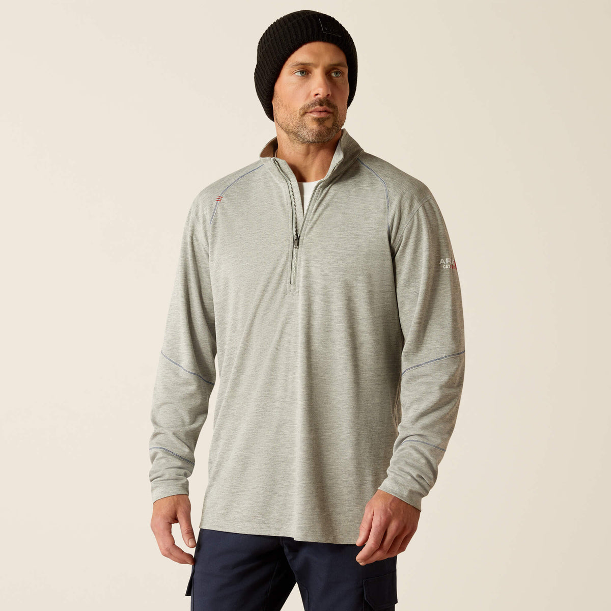 FR Primo 1/4 Zip Baselayer Men - HEATHER GREY