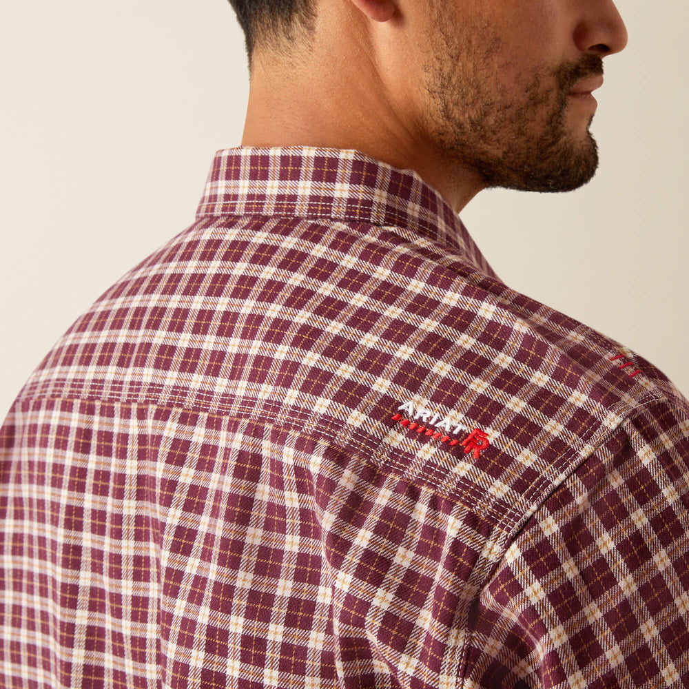 FR Winch Snap Work Shirt Men - MALBEC WINDOW