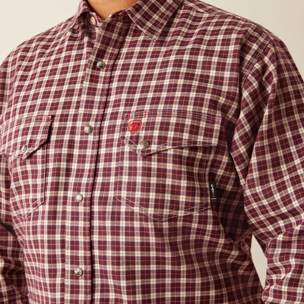 FR Winch Snap Work Shirt Men - MALBEC WINDOW