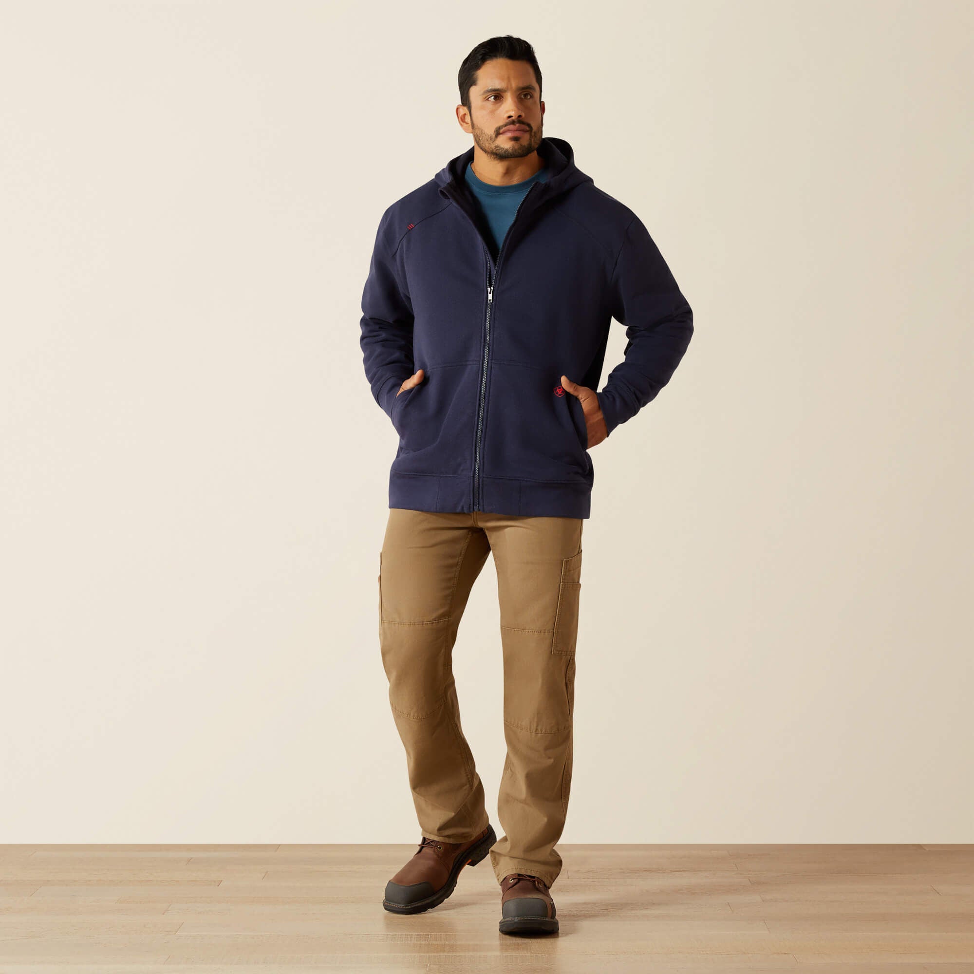 FR DuraStretch Heavyweight Fleece Full Zip Hoodie Men - NAVY