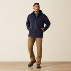 FR DuraStretch Heavyweight Fleece Full Zip Hoodie Men - NAVY