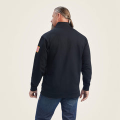 FR Durastrech Fleece 1/2 Zip Job Shirt Men - BLACK