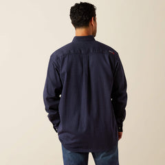 FR Lever Work Shirt Men - NAVY PRINT