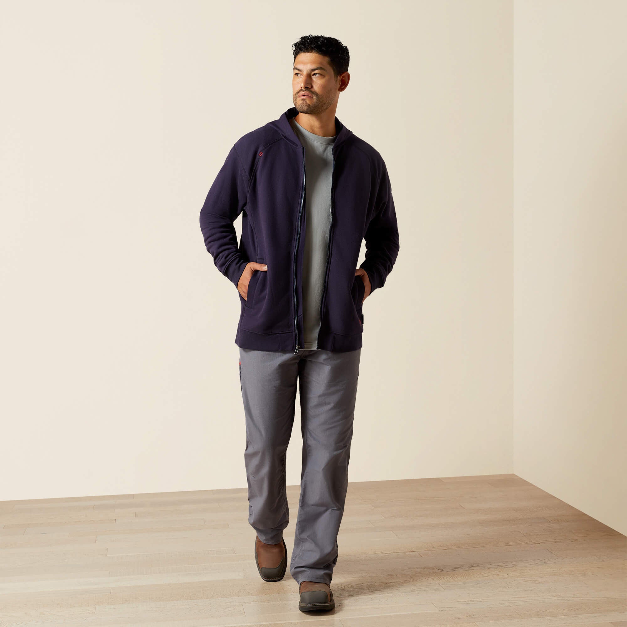 FR Rev Full Zip Hoodie Men - NAVY