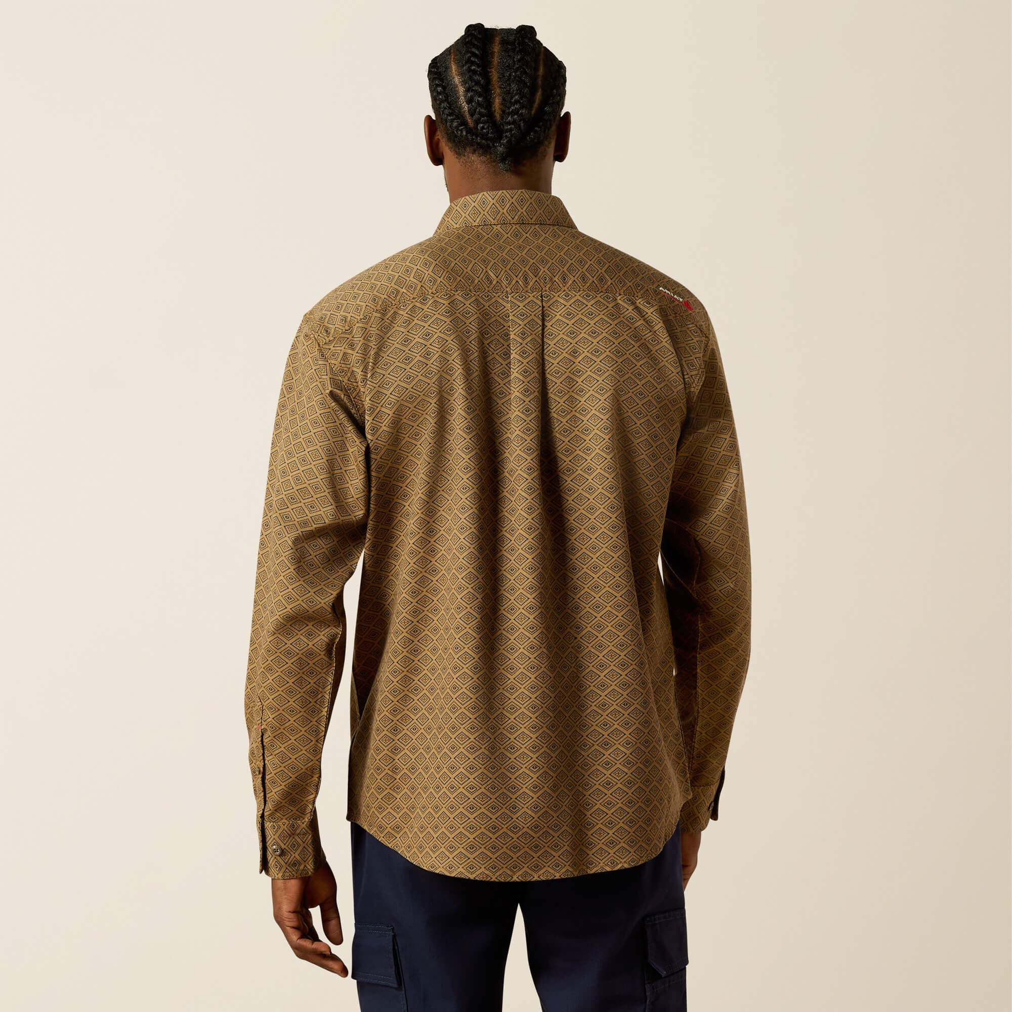 FR Deniro Work Shirt Men - REBAR KHAKI