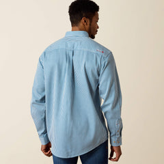 FR Basic Work Shirt Men - BOLD BLUE STRIPE